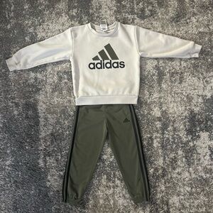 Adidas Kids Olive Green Bottoms